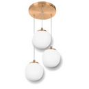 Pendente 3 Globos - Design Moderno e Sofisticado para Iluminação