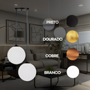 Pendente de Teto com 2 Globos - Estilo Moderno e Elegante