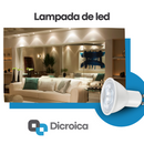 Kit com 15 Lâmpadas LED Dicroicas GU10 Bivolt 6,5W-7W