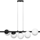 Lustre de Trilho com 5 Globos - Iluminação Moderna e Sofisticada