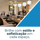 Lustre de Trilho com 5 Globos - Iluminação Moderna e Sofisticada