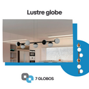 Lustre de Teto com 7 Globos - Design Moderno e Sofisticado