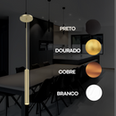 Pendente Luminária Tube 30 cm - Iluminação Moderna e Elegante