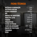 Ventilador de Teto Retrátil com Controle Remoto 4 Hélices Preto