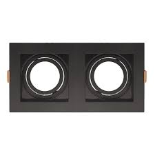 Spot Duplo PAR20 de Embutir Recuado Direcionável com Soquete E27 – Branco ou Preto