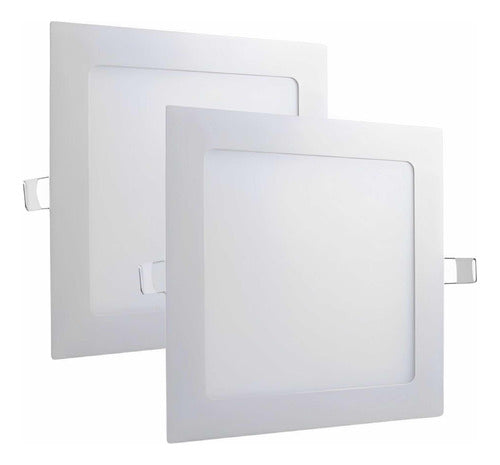 Painel LED 18W Quadrado de Embutir Bivolt – Branco Frio, Neutro ou Quente