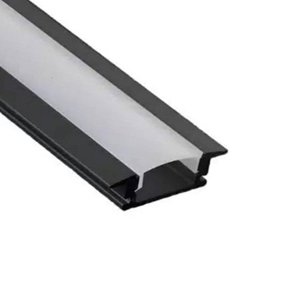 Perfil de Alumínio C1 para Embutir com Difusor Acrílico – 24x7mm – Barra 1m