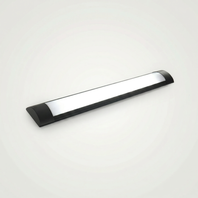 Luminária Linear LED 18W 60cm de Sobrepor Bivolt Borda Preta
