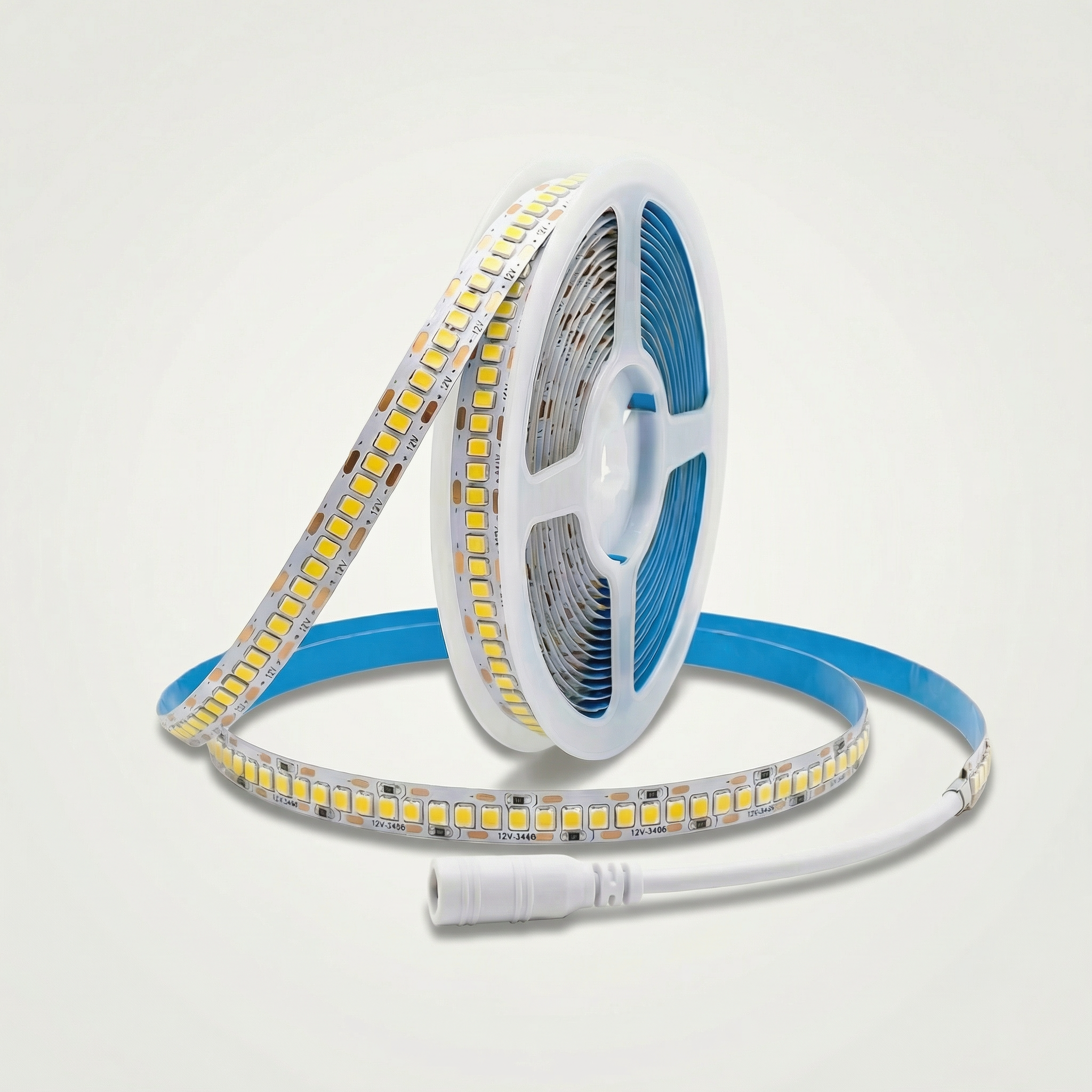 Fita LED 3528 240 LEDs/m 20W/m 12V IP20 – 5 Metros | Branco Frio, Neutro ou Quente | Alta Densidade 240D