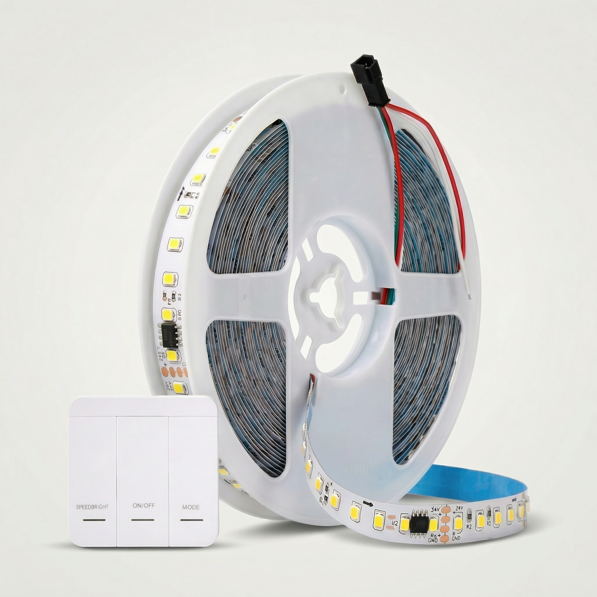 Fita LED Sequencial Endereçável 3528 120 LEDs/m 24V – 10 Metros Com Controle | IP20 | Ilugra