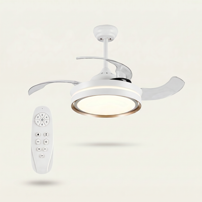 Ventilador de Teto Little Breeze 36” 30W LED - Com Pás Retráteis e Controle Remoto - Bivolt