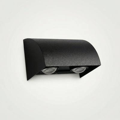 Arandela LED Outdoor 2W Bivolt IP66 – 2 Fachos – Alumínio – Branco Quente 3000K