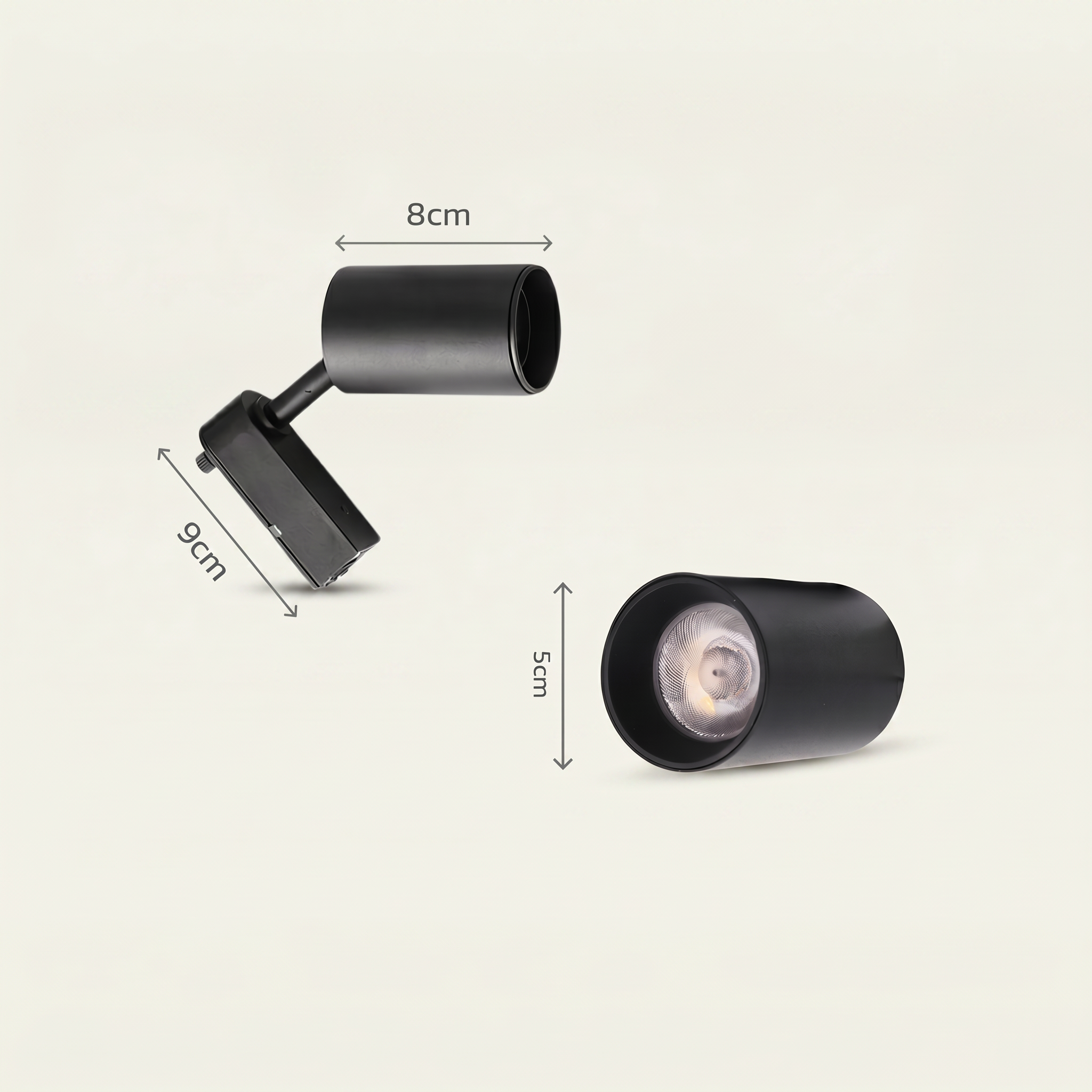 Kit Trilho Eletrificado 2 Metros com 6 Spots LED 10W Bivolt – Iluminação Direcionável