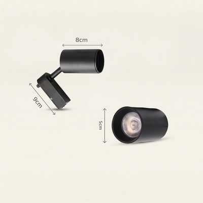 Kit Trilho Eletrificado 2 Metros com 6 Spots LED 10W Bivolt – Iluminação Direcionável