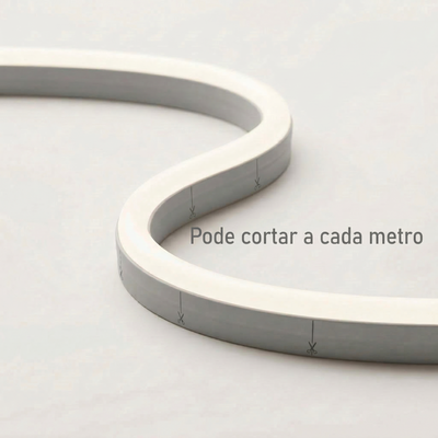 Fita LED Neon Silicone 5m 12V IP65 – Iluminação Decorativa Flexível Alta Durabilidade