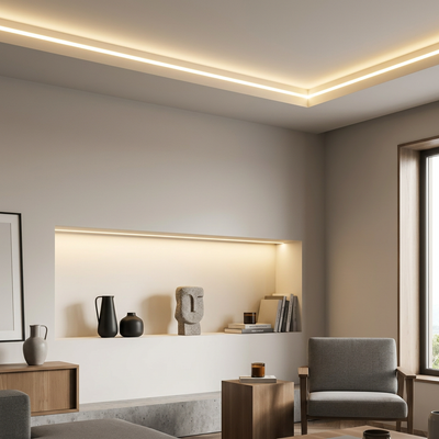 Fita LED COB 360D 127V Rolo 10m IP20 18W/m