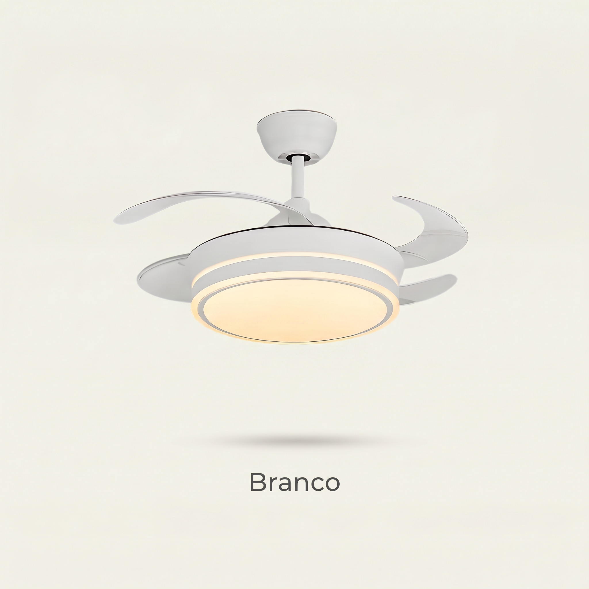 Ventilador de Teto Little Breeze 36” 30W LED - Com Pás Retráteis e Controle Remoto - Bivolt