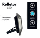 Kit 5 Refletor Led 100w Branco Frio Prova D'agua Bivolt - Casa Led Mais